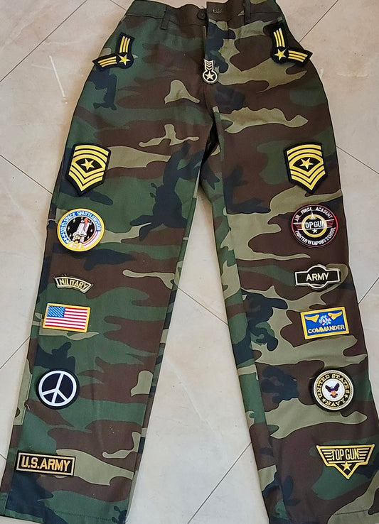 Camo Patch Pants